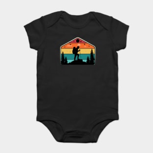 Retro Hiking Gift Baby Bodysuit